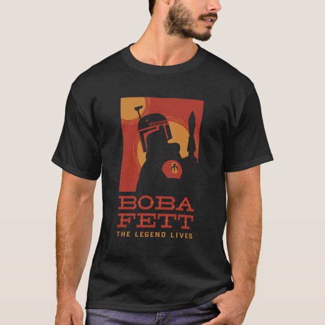 The Book of Boba Fett | Retro Boba Fett Outline T-Shirt (Front)