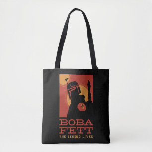 The Book of Boba Fett Retro Boba Fett Outline Tote Bag
