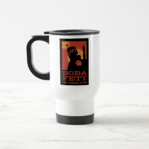 The Book of Boba Fett   Retro Boba Fett Outline Travel Mug
