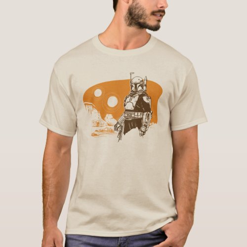 The Book of Boba Fett  Retro Tatooine Vista T_Shirt