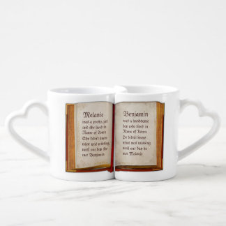 The Book of our Love (customizable) Coffee Mug Set