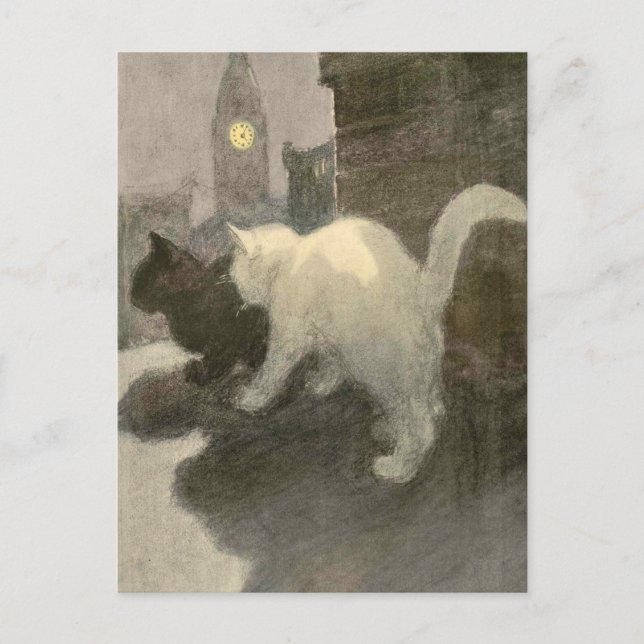 The Book of the Cat: A Night On Postcard (Front)