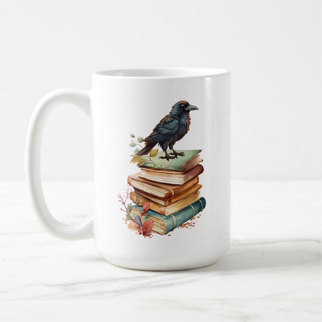 The Book Raven Mug (Left)