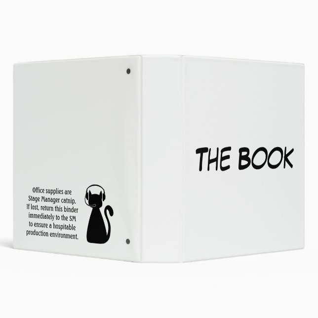 The Book: Stage Manager Catnip Binder (Background)