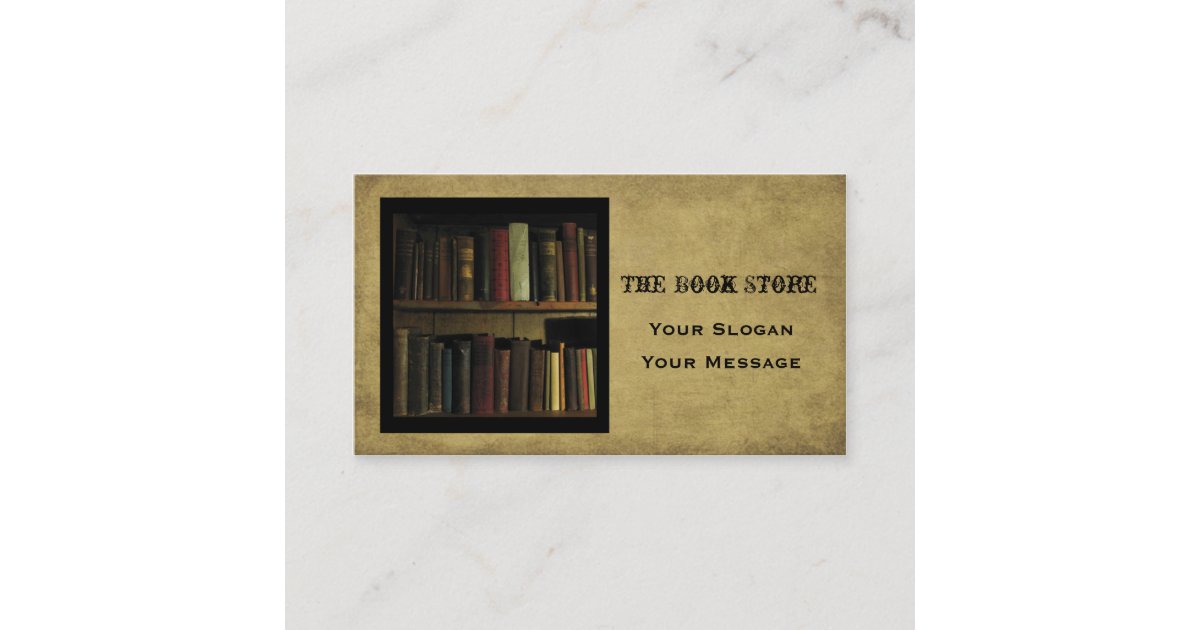 The Book Store Business Card Zazzle
