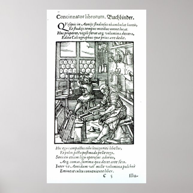 The Bookbinder, published by Hartman Schopper Poster (Front)