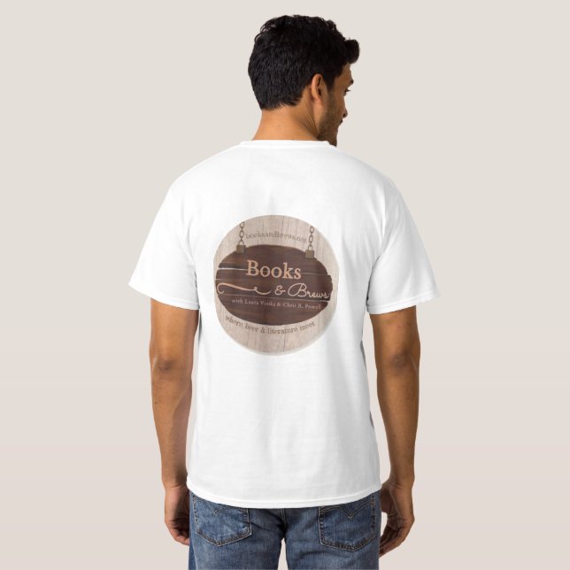 The Books & Brews T-shirt (Back Full)