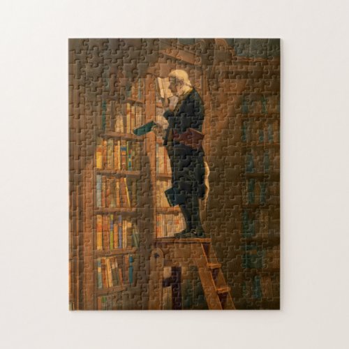 The Bookworm, 1861 by Carl Spitzweg Jigsaw Puzzle