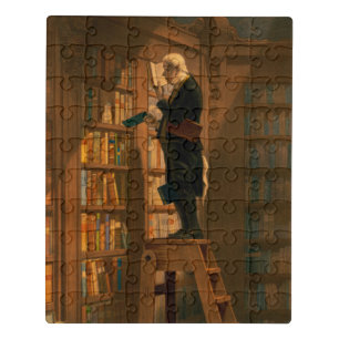 The Bookworm, 1861 by Carl Spitzweg Jigsaw Puzzle