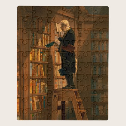 The Bookworm, 1861 by Carl Spitzweg Jigsaw Puzzle