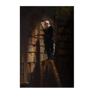 The Bookworm by Carl Spitzweg Acrylic Print