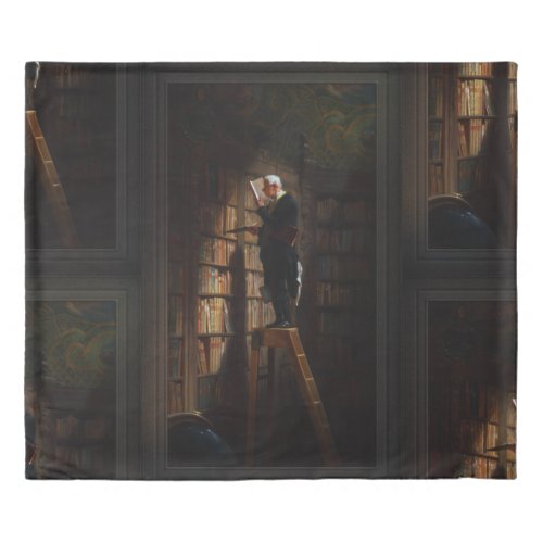 The Bookworm by Carl Spitzweg Duvet Cover