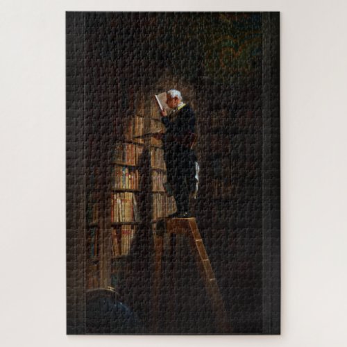 The Bookworm by Carl Spitzweg Old Masters Fine Art Jigsaw Puzzle