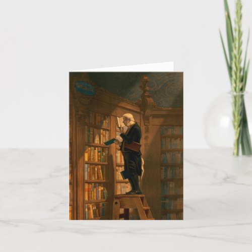 The Bookworm by Carl Spitzweg Thank You Card