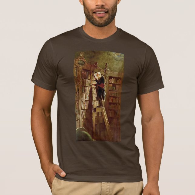 The Bookworm,  By Spitzweg, Carl T-Shirt (Front)