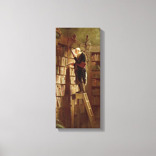 The Bookworm Canvas Print (Front)