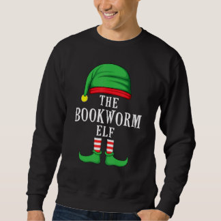 The Bookworm Elf Christmas Family Matching Group X Sweatshirt