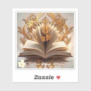 "The Bookworm's Paradise" Sticker