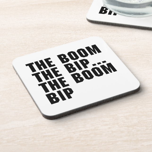 The Boom Bip Beverage Coaster (Left Side)