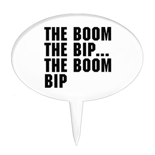 The Boom Bip Cake Topper