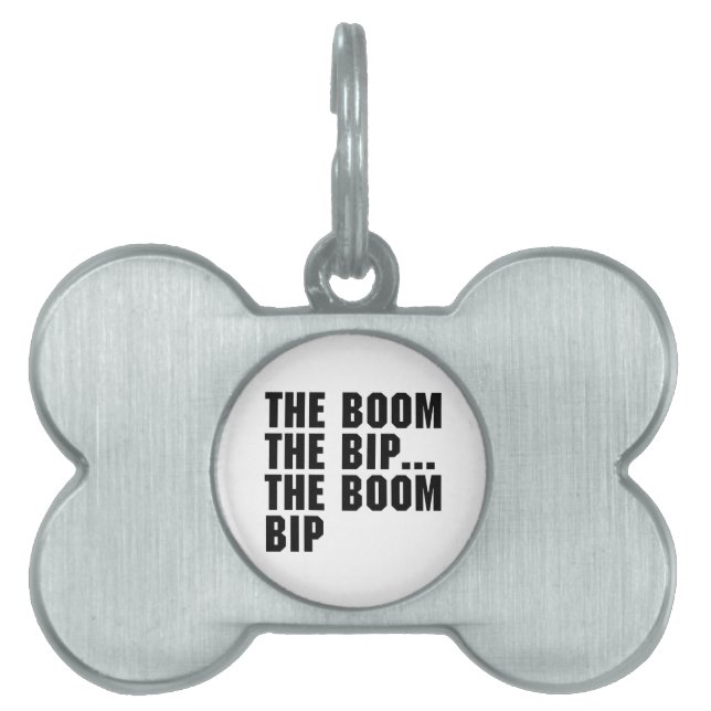 The Boom Bip Pet Name Tag (Front)