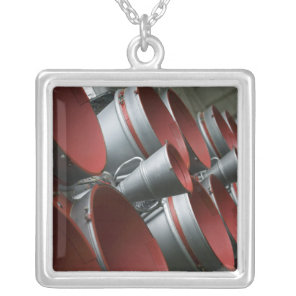 The boosters of the Soyuz TMA-14 spacecraft 3 Silver Plated Necklace