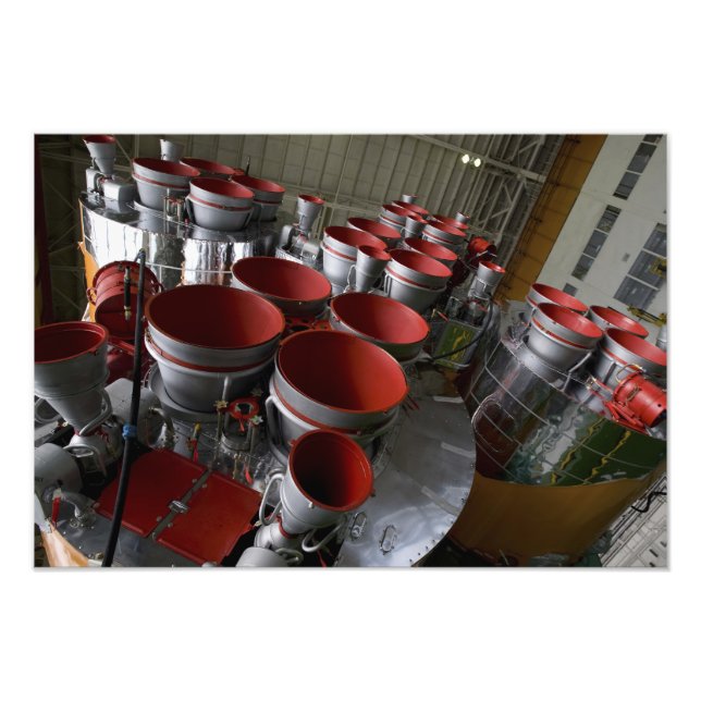 The boosters of the Soyuz TMA-14 spacecraft Photo Print (Front)