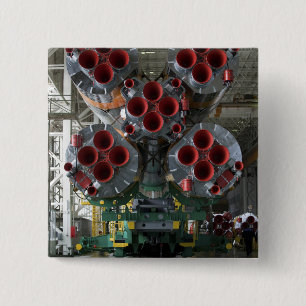 The boosters of the Soyuz TMA-14 spacecraft Pinback Button