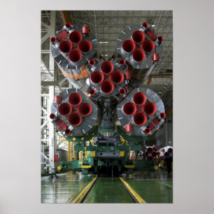 The boosters of the Soyuz TMA-14 spacecraft Poster