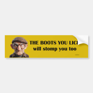 the boots you lick bumper sticker