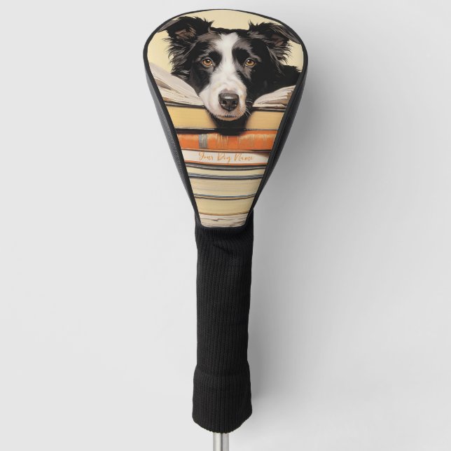 The Border Collie Dog 003 - Odessa Leyendecker Golf Head Cover (Front)