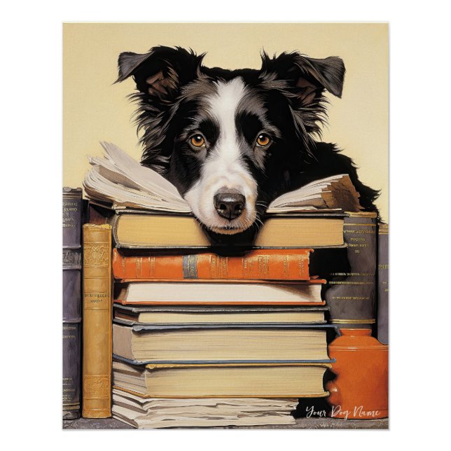 The Border Collie Dog 003 - Odessa Leyendecker Poster (Front)