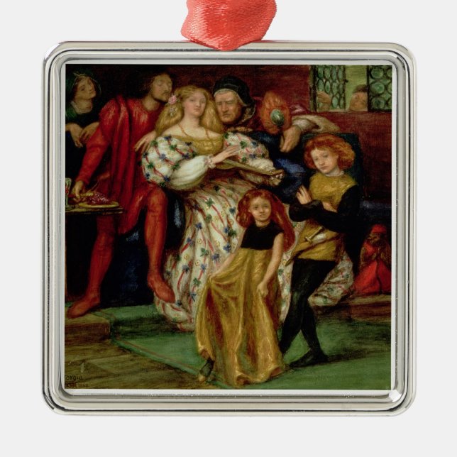The Borgia Family, 1863 Metal Ornament (Front)