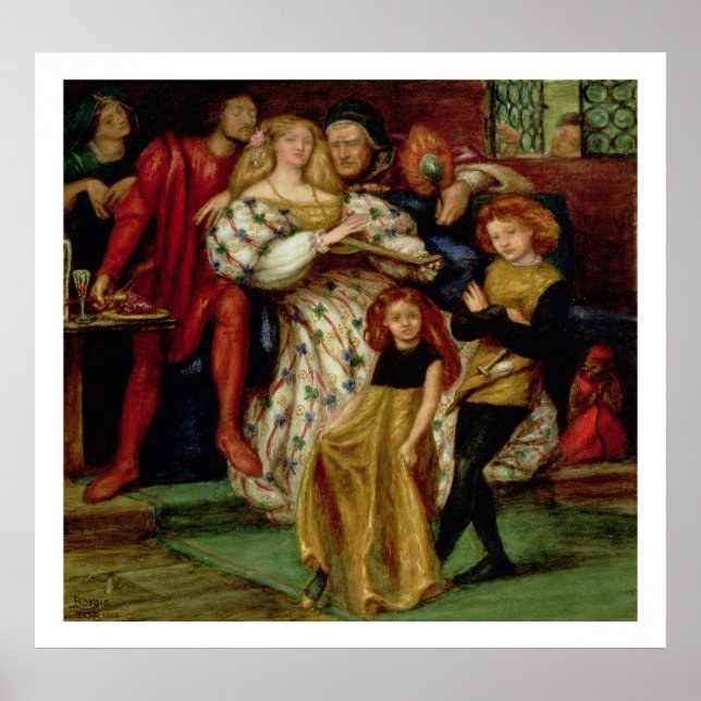 The Borgia Family, 1863 Poster (Front)