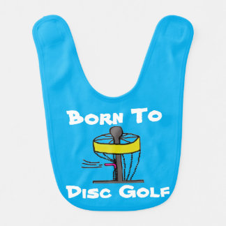 The Born to Disc Golf baby bib
