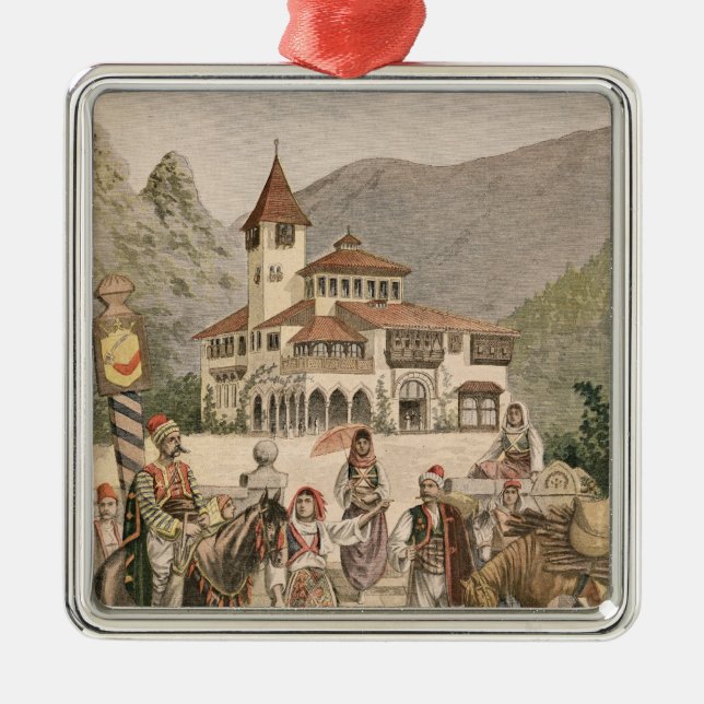 The Bosnian Pavilion at the Universal Exhibition Metal Ornament (Front)