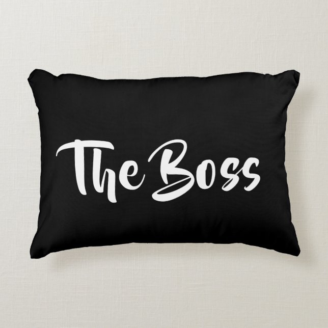 THE BOSS ACCENT PILLOW (Front)