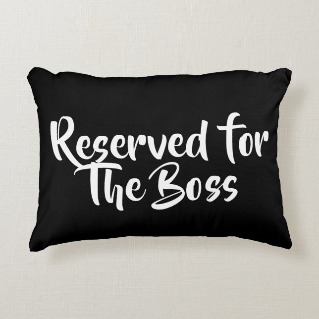 THE BOSS ACCENT PILLOW (Front)