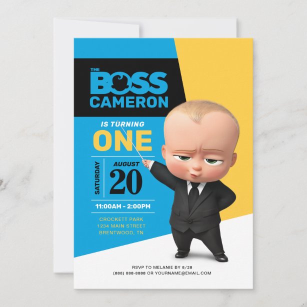 Boss Baby Boss Baby Invitation Boss Baby Birthday Boss Baby Etsy ...