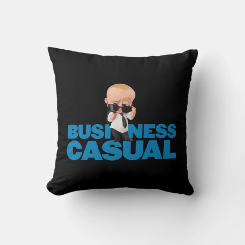 The Boss Baby Family Business  Business Casual Throw Pillow