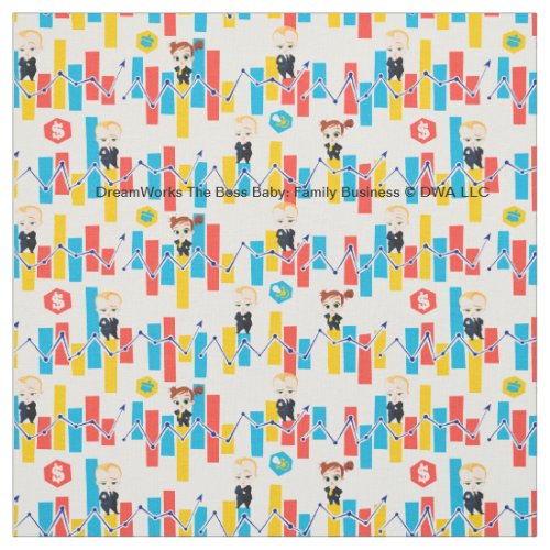The Boss Baby Family Business  Charts Pattern Fabric