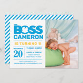 The Boss Baby | First Birthday  Invitation (Front/Back)