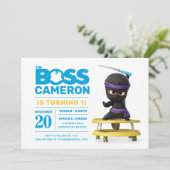 The Boss Baby | Ninja Birthday Invitation (Standing Front)