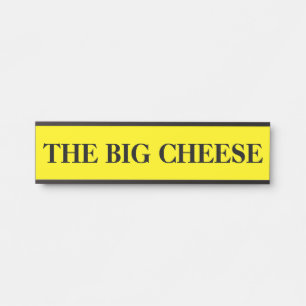 The Boss Big Cheese Hanging Door Sign Name Plate