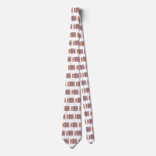 THE BOSS  - bod typography Neck Tie (Front)