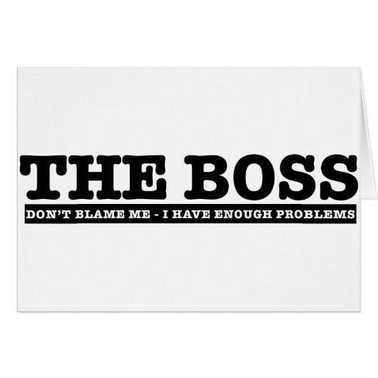 The Boss Cards (Front Horizontal)