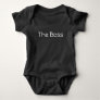 The Boss Cute and Funny Infant Baby Wear  Baby Bodysuit