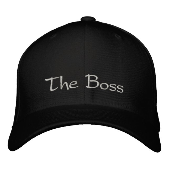 The Boss Embroidered Embroidered Baseball Cap (Front)