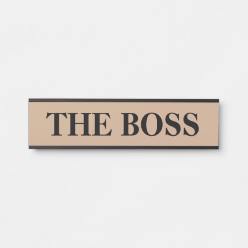 The Boss Hanging Door Sign Name Plate