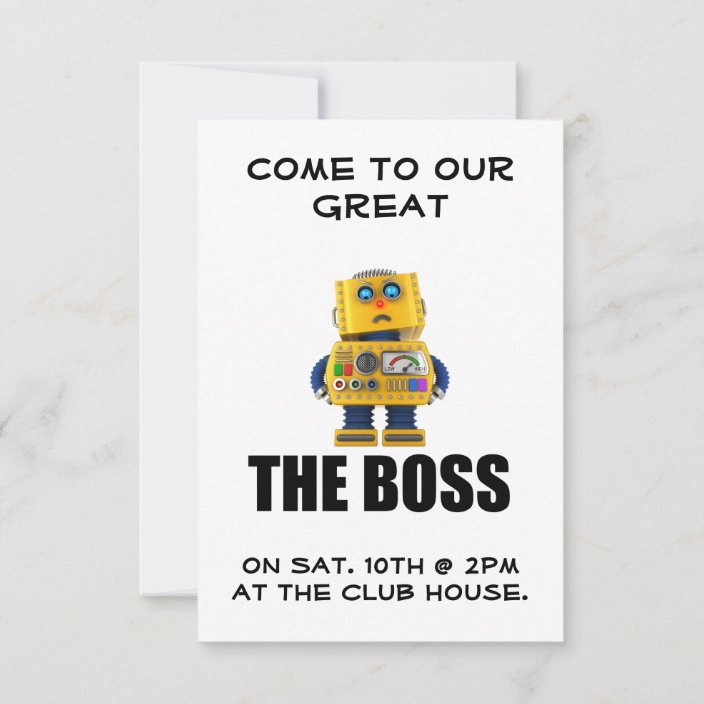The Boss Invitation | Zazzle.com